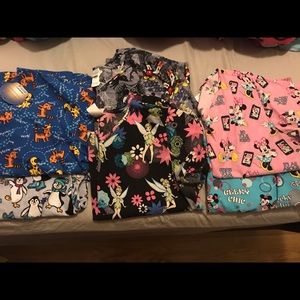 Disney scrub tops